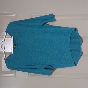 Turquoise 3/4 Sleeve Dolman Top Size S